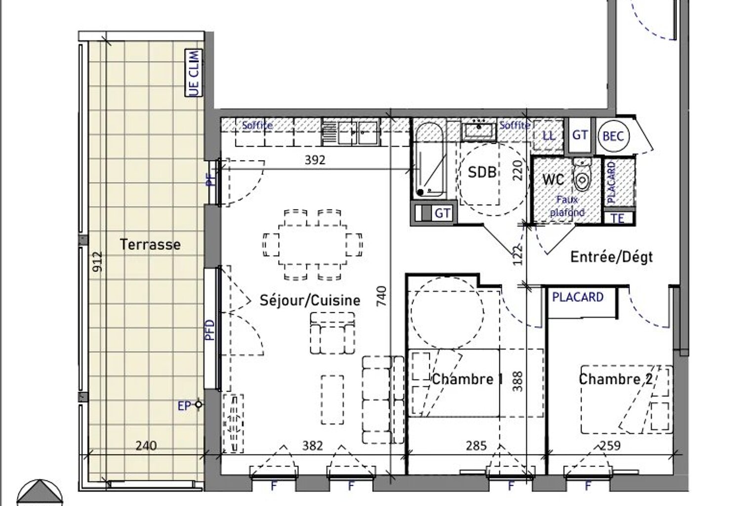 APPARTEMENT T3 de 70,58 m² — photo 1