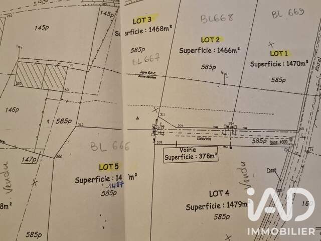Vente Terrain à bâtir 1 468 m&sup2; — photo du bien