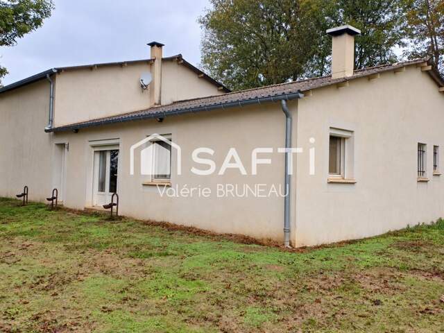 Maison  plain pied 113 m2 / 3 chbres + Grange 100 m2 / jardin 1 Ha — photo du bien