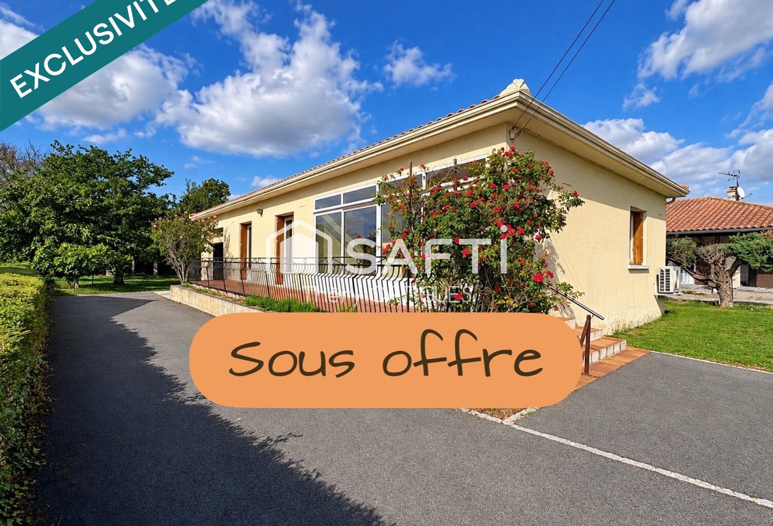 Maison de 90 m² avec grand terrain arboré de 1 195 m² et garage de 34 m² — photo 1