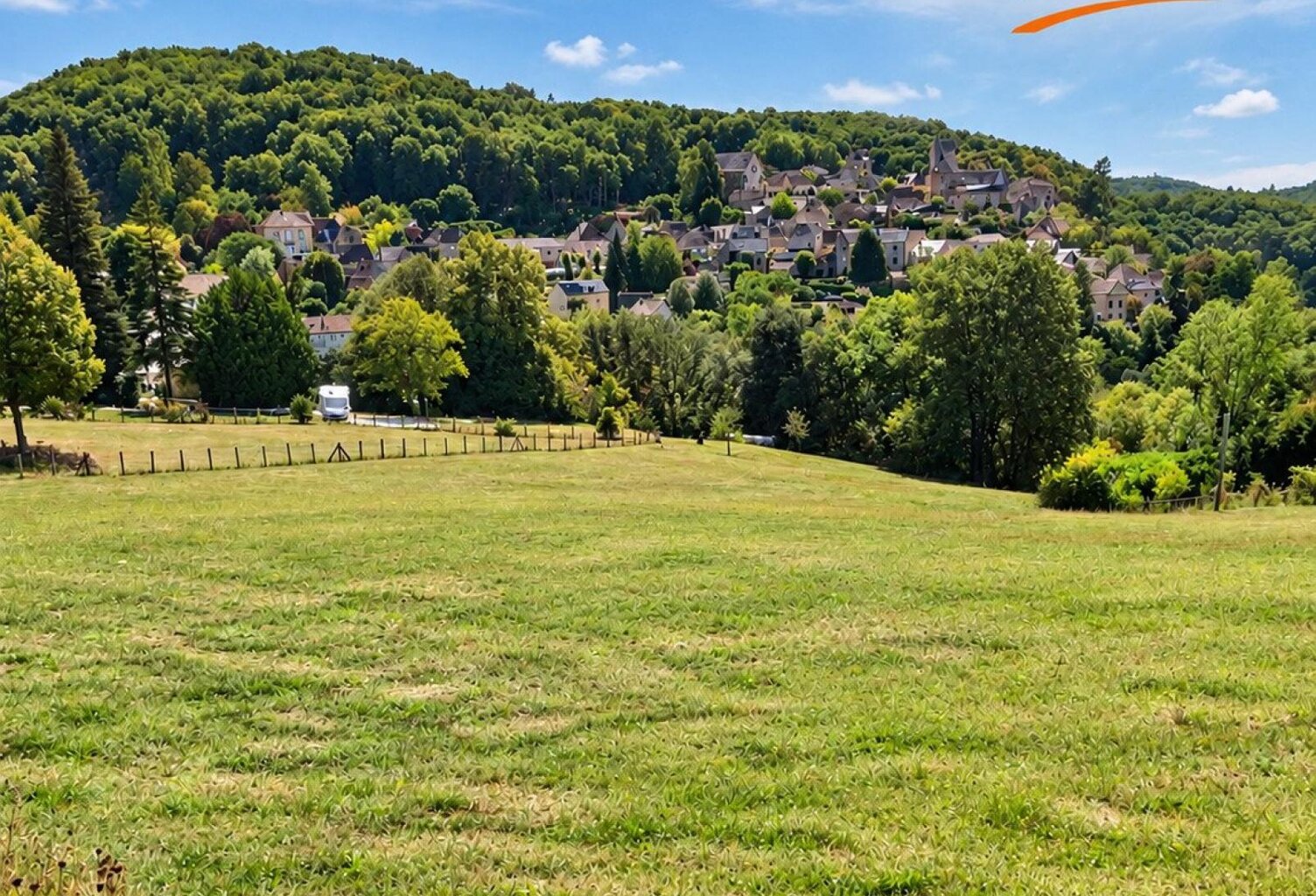 Beau terrain de 4275 m² avec vue dégagée. — photo 1