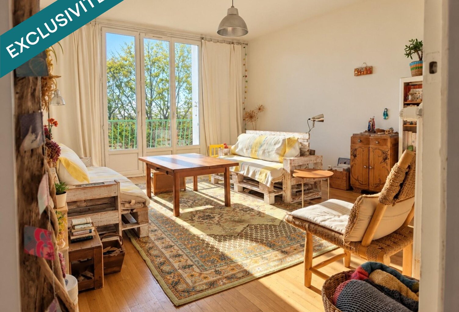 En Exclusivité, Nantes Ouest, Joli appartement trois pièces au style Bohème — photo 1