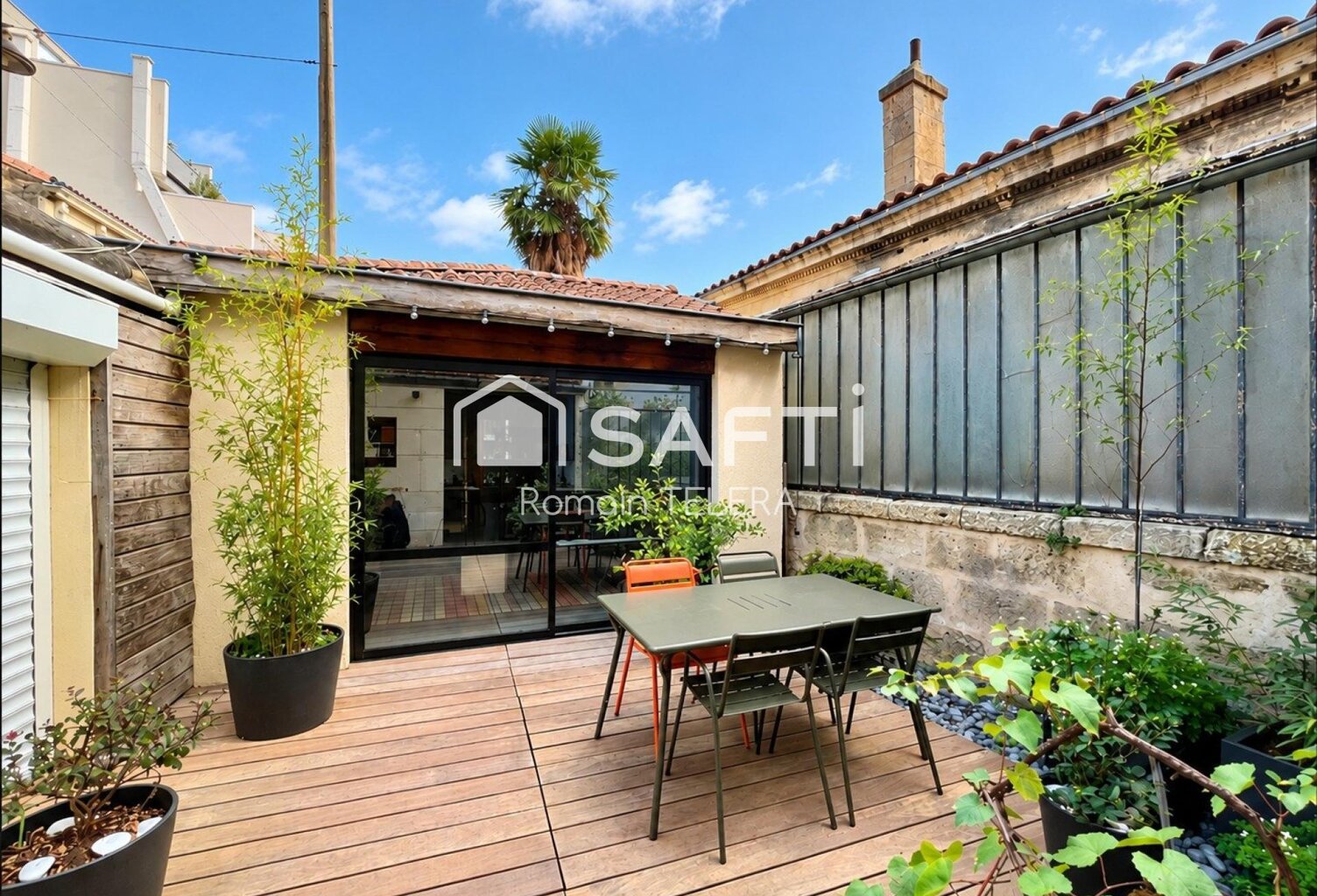Nansouty : échoppe de 125 m² (+ 17 m² sous combles) avec 3 chambres, un bureau en dépendance et une terrasse — photo 1