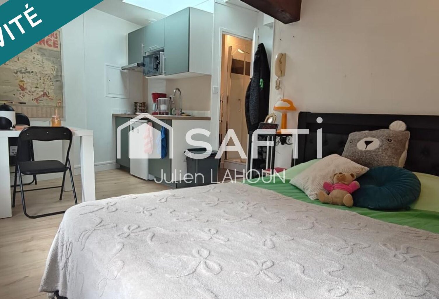 Studio rénové de 19,4 m²  Vendu loué — photo 1