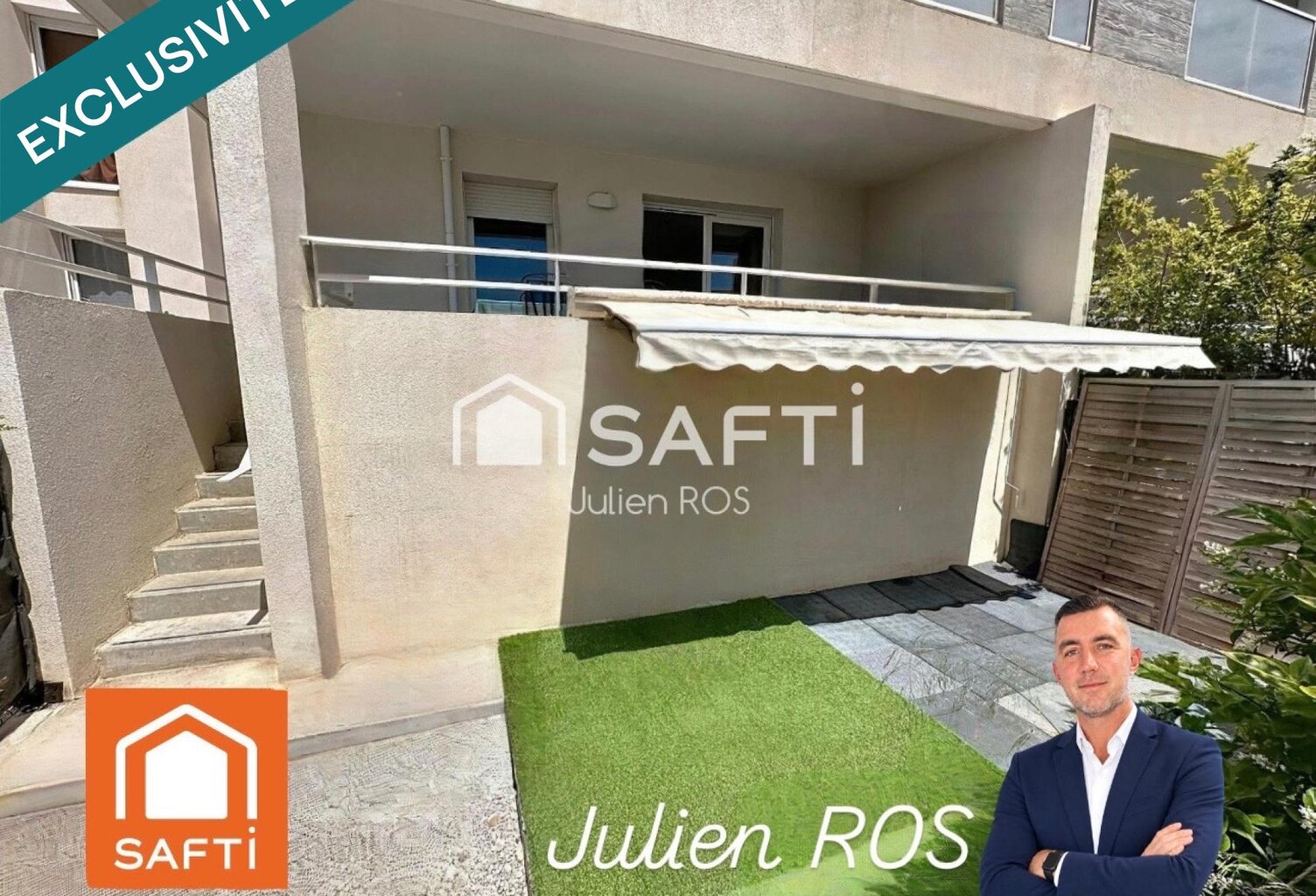 Sérignan  T2 avec terrasse couverte, jardin, parking privatif et Mer à proximité — photo 1
