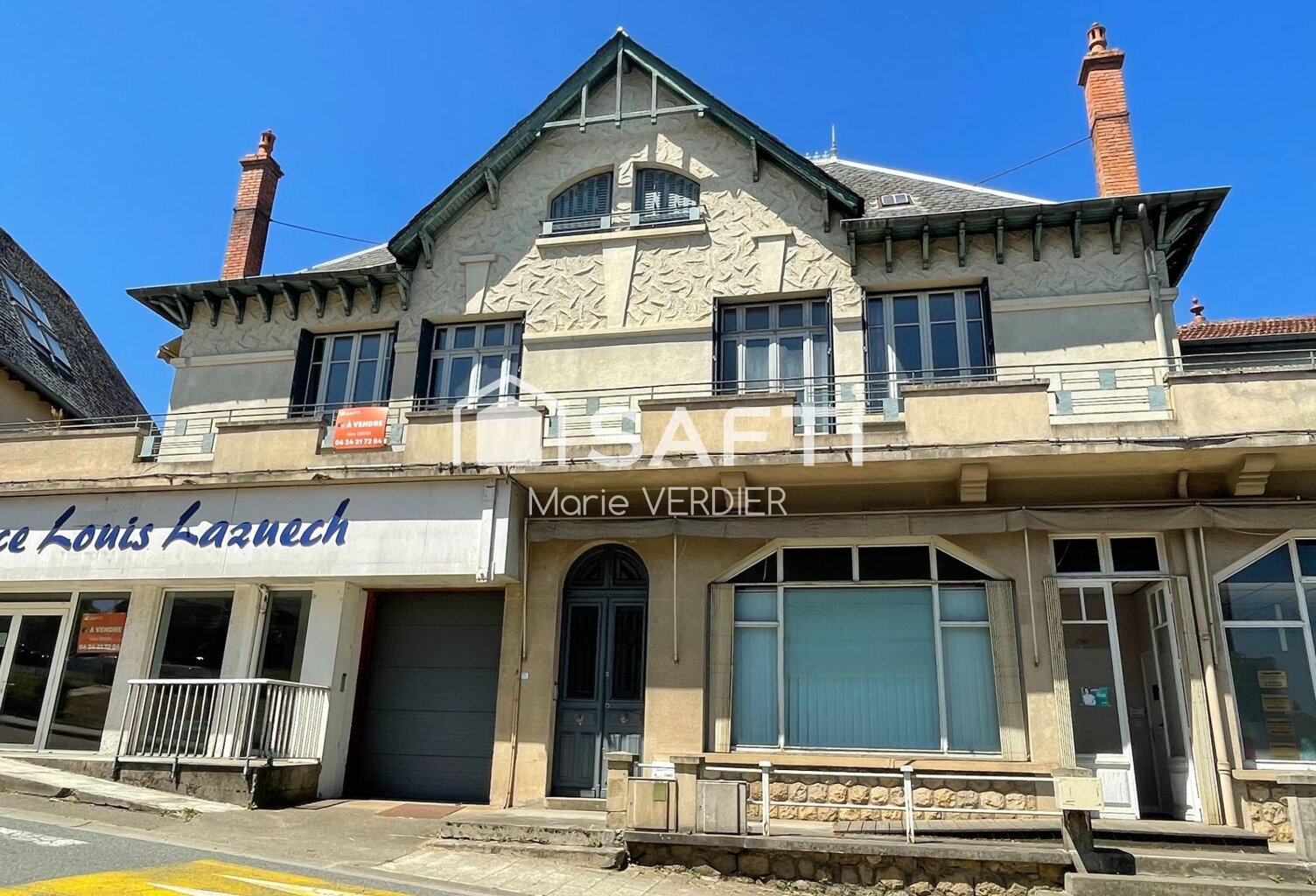 Immeuble avec 1 local commercial, un T5-T6 + un studio et un beau terrain — photo 1