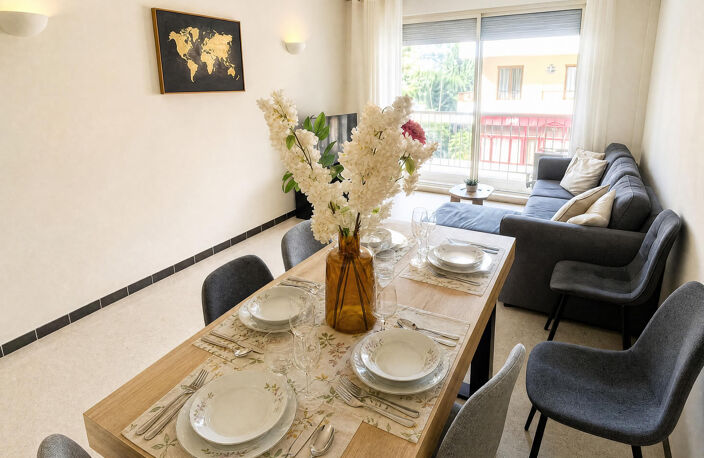 JUAN LES PINS, quartier LE LYS, grand 3 pièces 90m2 avec pet — photo 2