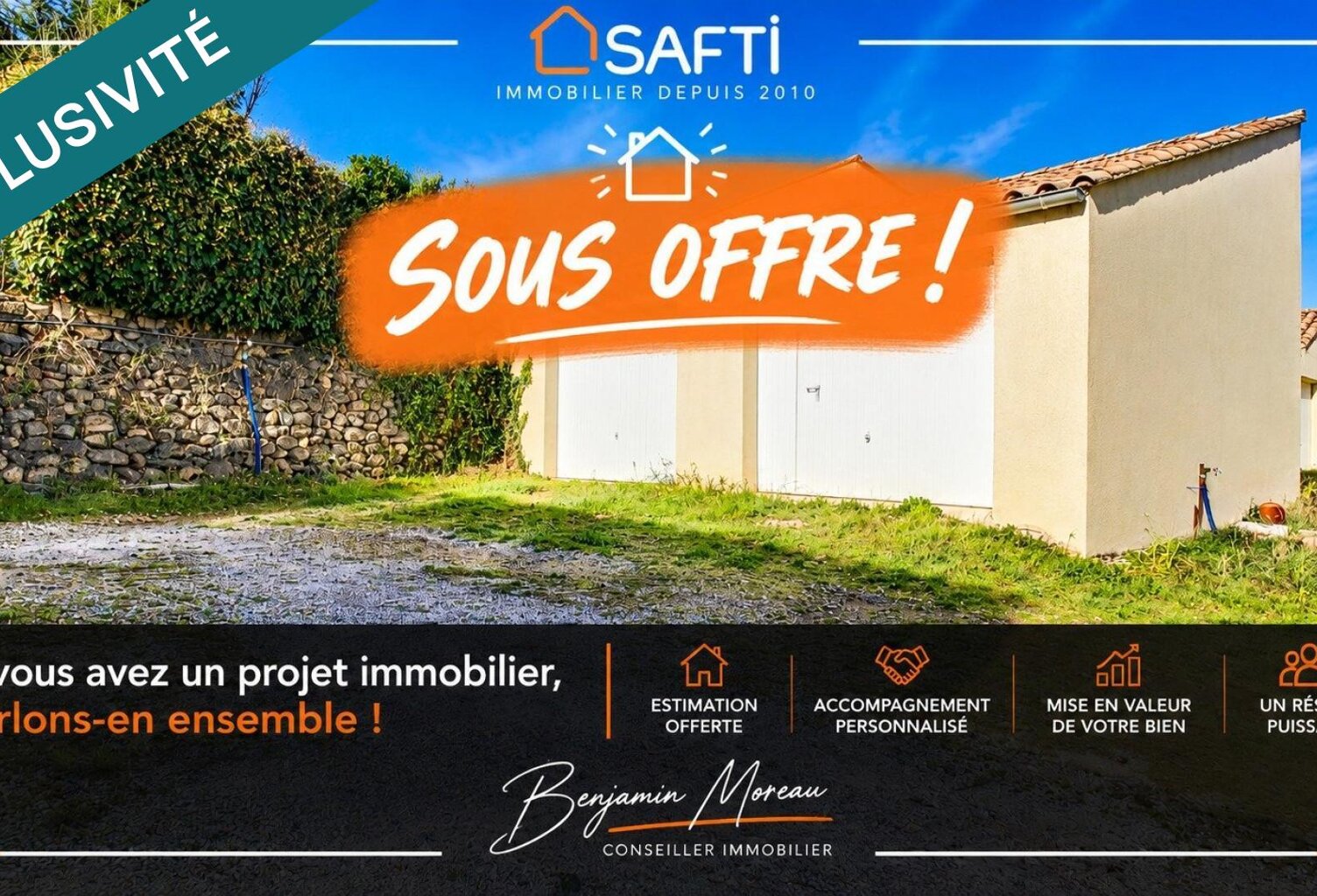 Double garage offrant un bel espace pour atelier ou stockage — photo 1