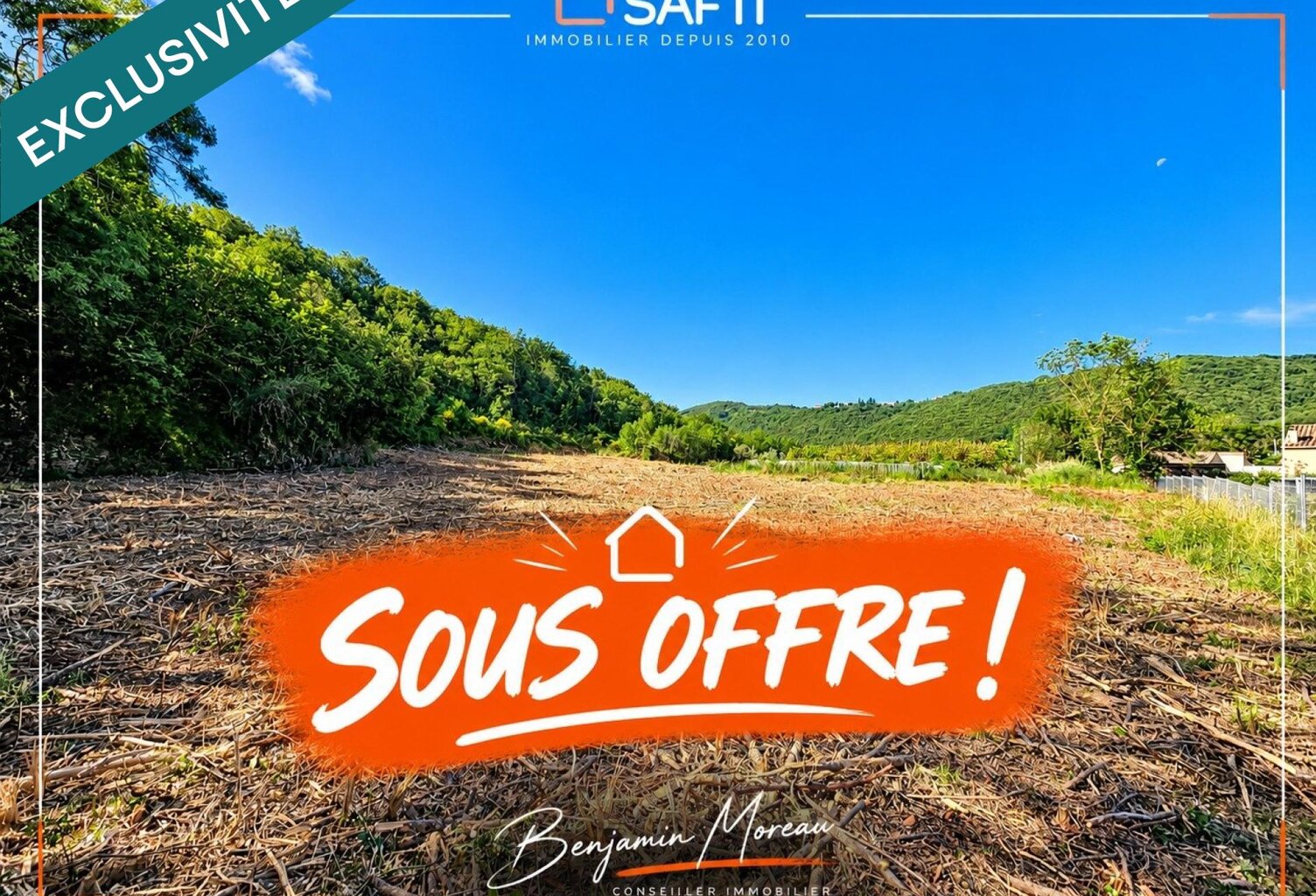 Rare sur le secteur  Superbe parcelle constructible de 11 444 m² avec piscine existante — photo 1