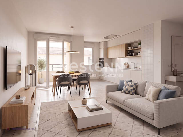 A vendre appartement 3 pièces Toulouse parking sous-sol 58.85m² — photo du bien