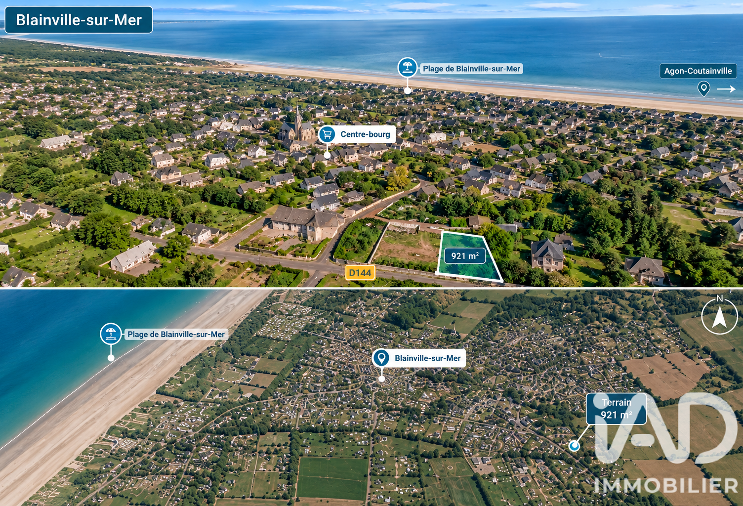 Vente Terrain à bâtir 921 m&sup2; — photo 1