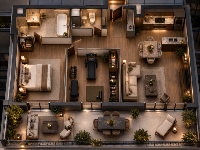 -- Appartement Grand Standing 2 pièces Bussy St-Georges — photo du bien