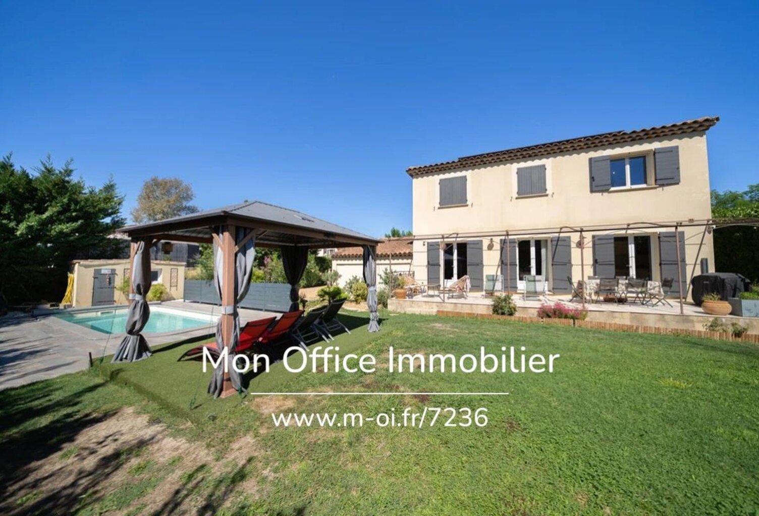 Référence : 7333-YAN - Villa 6 pièces- jardin-piscine-garage — photo 1
