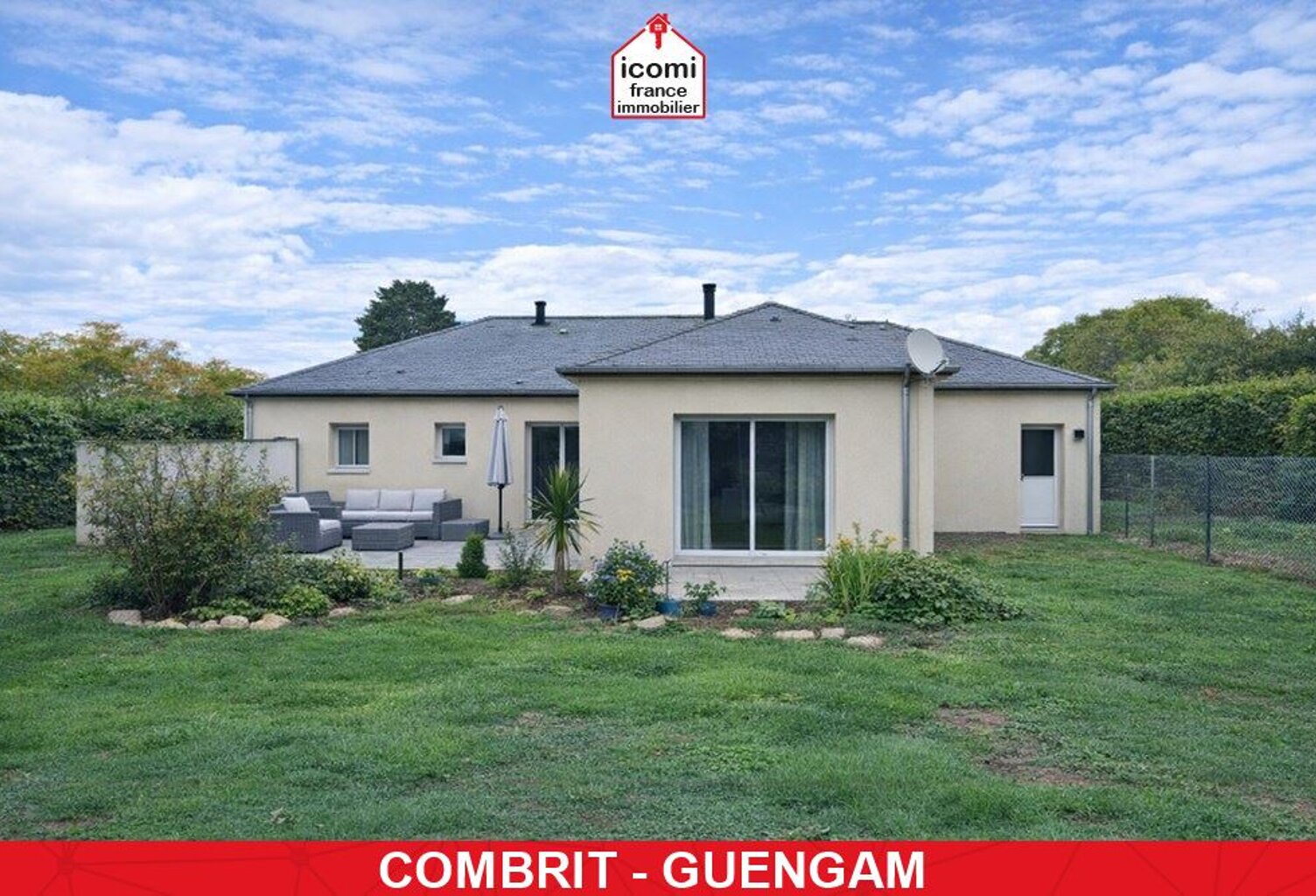 FINISTERE - Combrit (29120) - A VENDRE - MAISON 105 M² - 2013 - TROIS CHAMBRES - PLAIN PIED - GRANDE PIECE DE VIE - TERRAIN 1000M² -DPE C — photo 1
