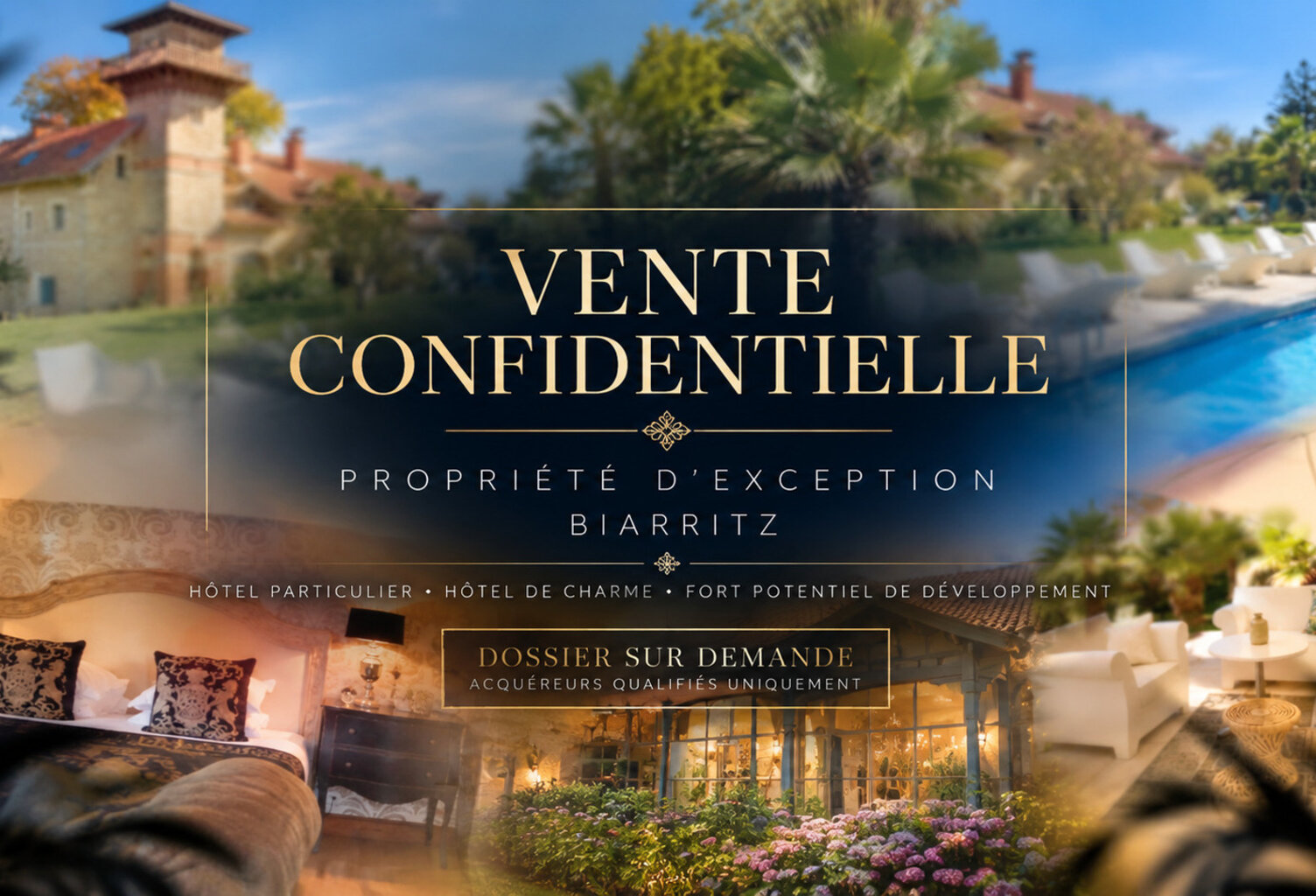 BIARRITZ — LE BEAUMANOIR Manoir du XIXe siècle · Hôtel 5 étoiles · Cession de parts sociales incluant l’immobilier et l’exploitation hôtelière — photo 1