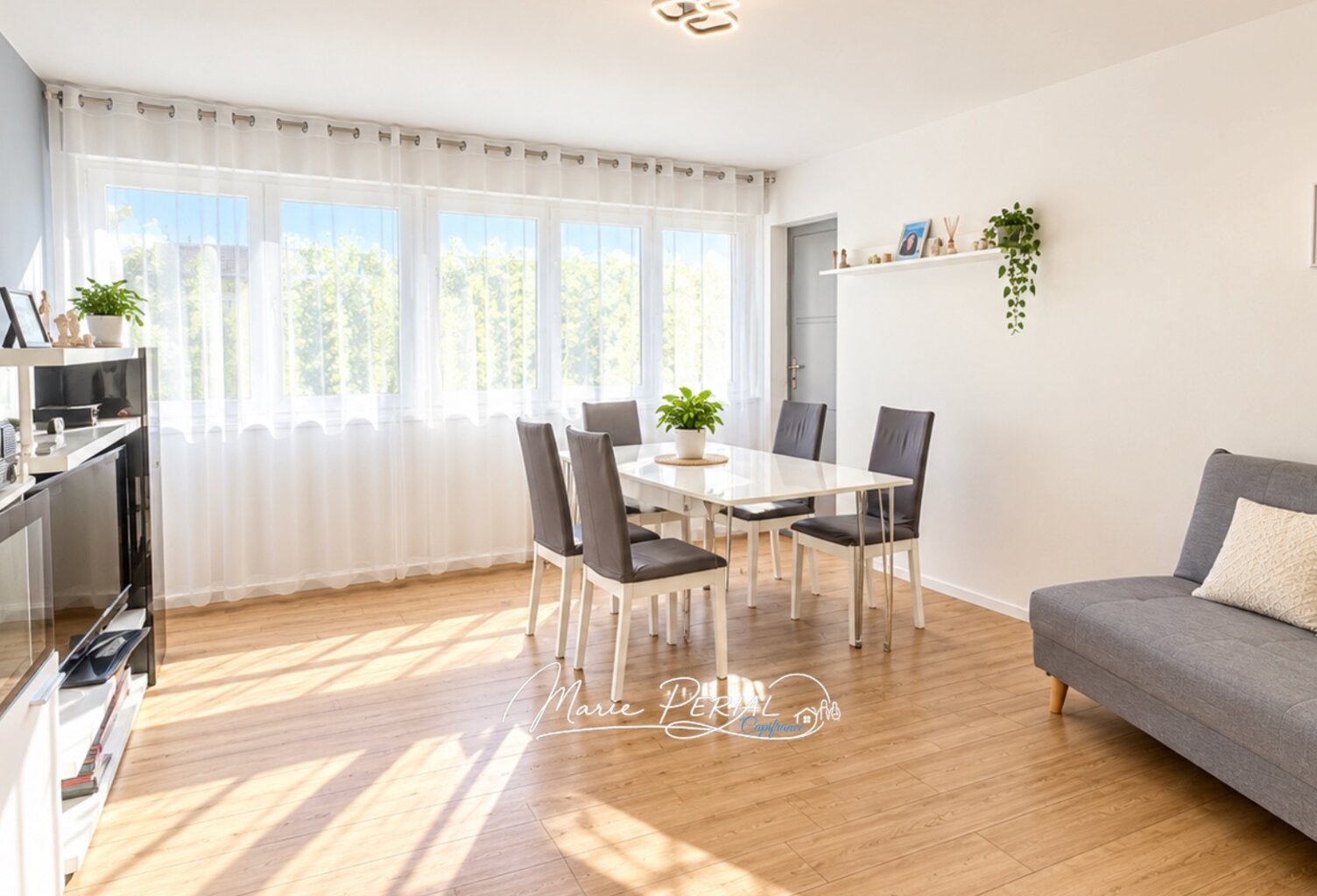 THIONVILLE – BEL APPARTEMENT F3 RÉNOVÉ DE 70m² AVEC DEUX CHAMBRES, BALCON ET CAVE – QUARTIER BRIQUERIE — photo 1