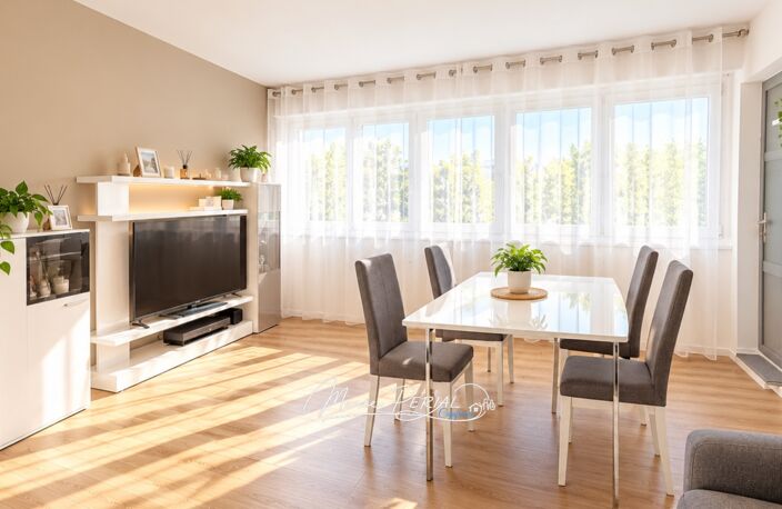 THIONVILLE – BEL APPARTEMENT F3 RÉNOVÉ DE 70m² AVEC DEUX CHAMBRES, BALCON ET CAVE – QUARTIER BRIQUERIE — photo 2