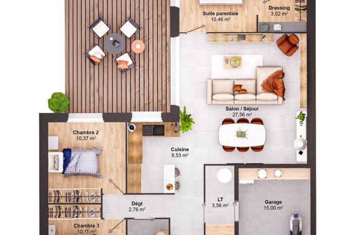Maison 5 pièces 91 m2 — photo 3