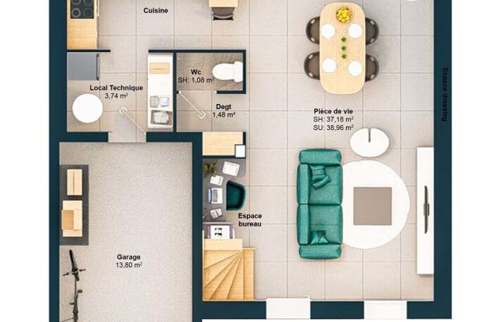 Maison 5 pièces 78 m2 — photo 2
