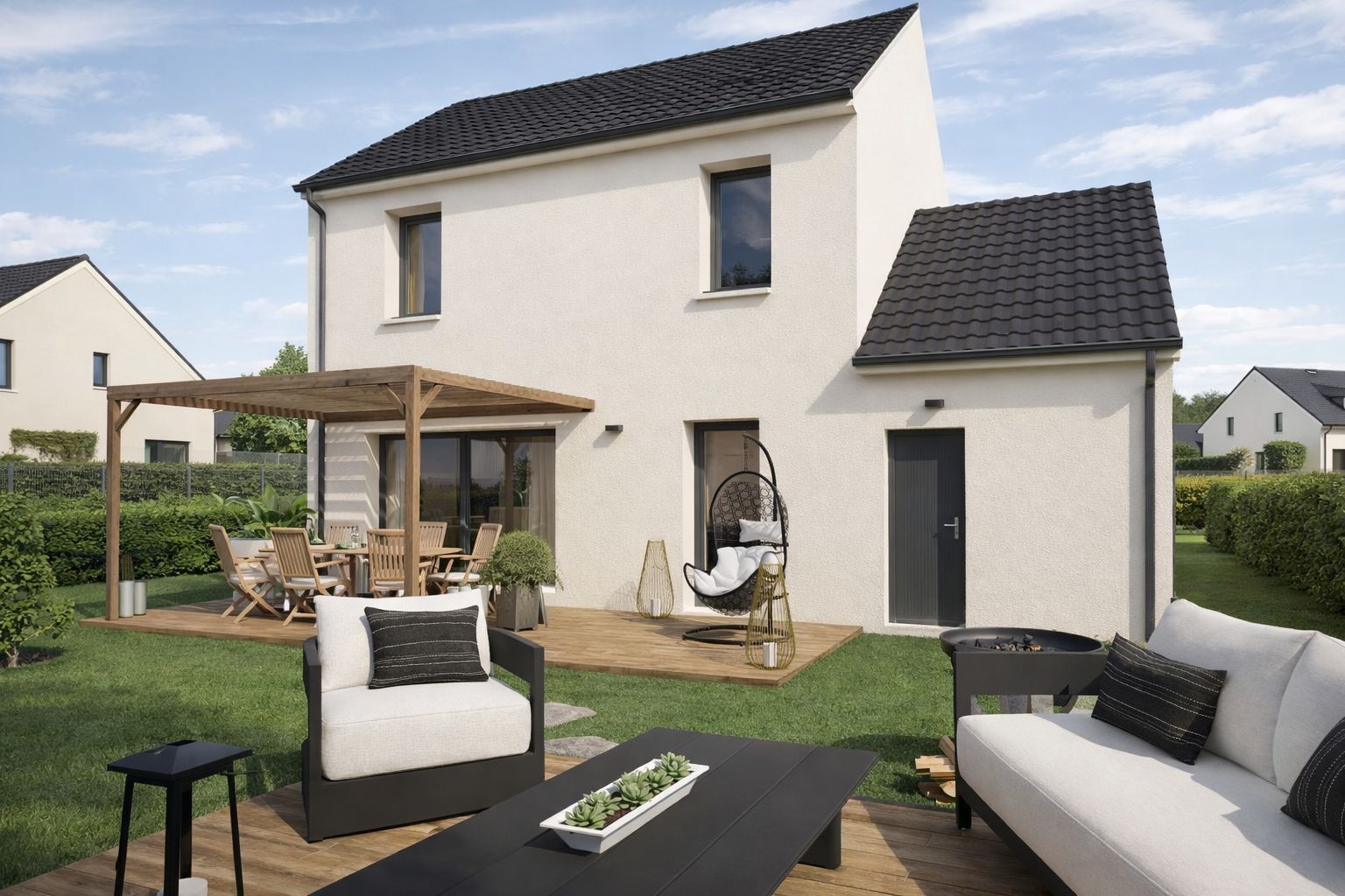 Projet de construction d'une maison 92.62 m² avec terrain à LE CHEIX-SUR-MORGE (63)