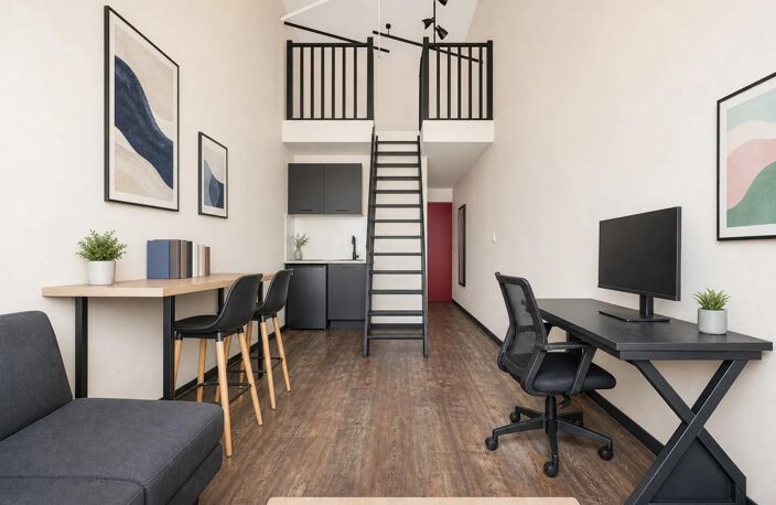 Studio avec mezzanine de 28 m² à Grenoble — photo 2