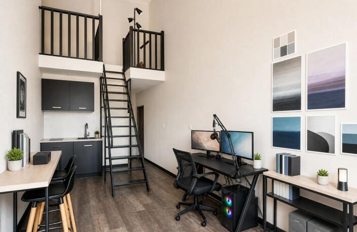 Studio avec mezzanine de 28 m² à Grenoble — photo 3