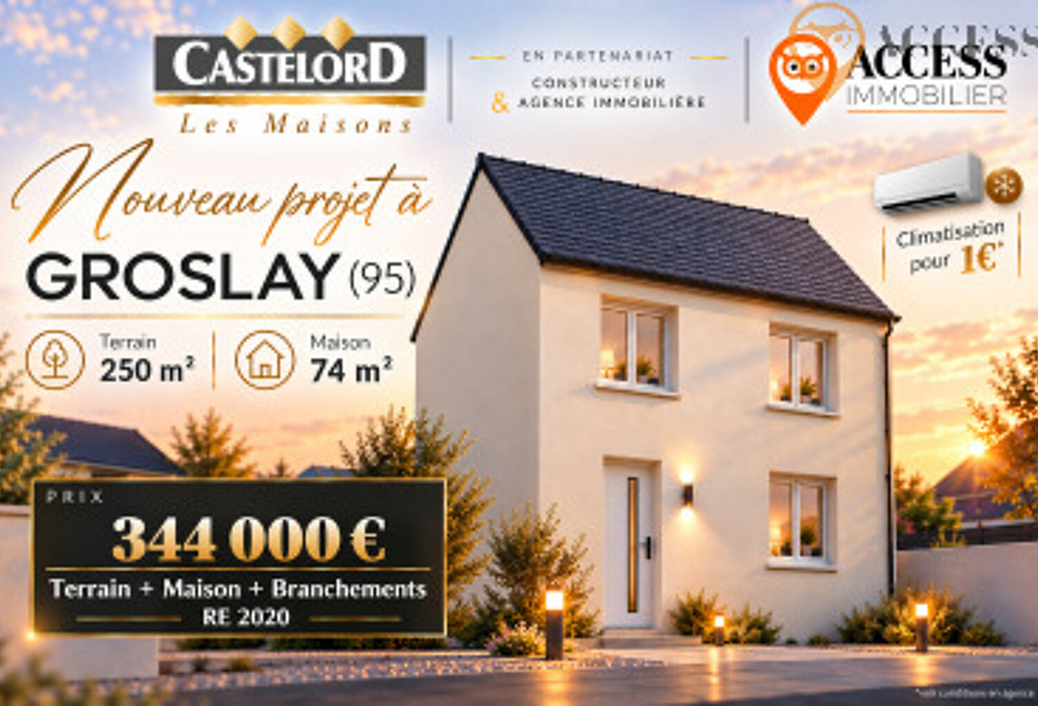 GROSLAY - Terrain constructible — photo 1
