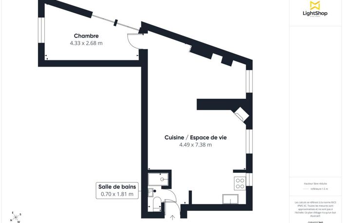 Appartement 2 pièces de 41 m² – Traversant et lumineux – Boulevard de Grenelle, Paris — photo 3