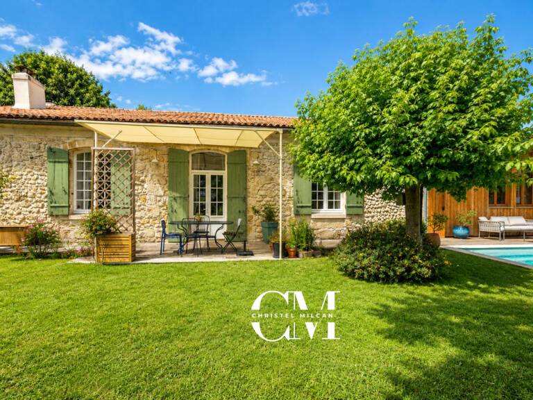 Maison en pierre plain pieds 170 m² Le Bouscat Centre, jardin, piscine, double garage — photo 1