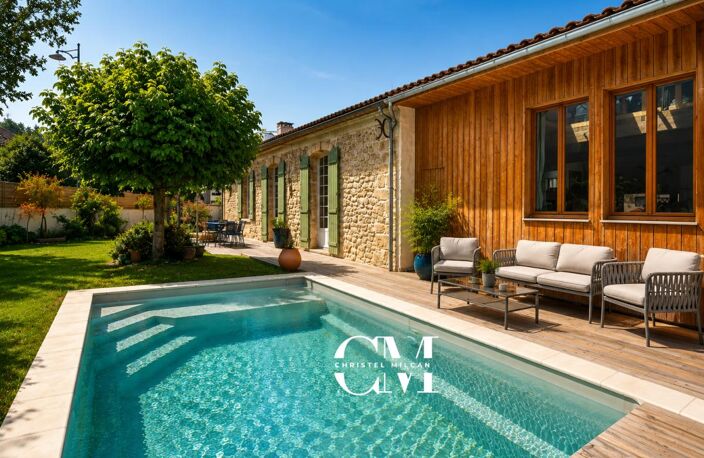 Maison en pierre plain pieds 170 m² Le Bouscat Centre, jardin, piscine, double garage — photo 2