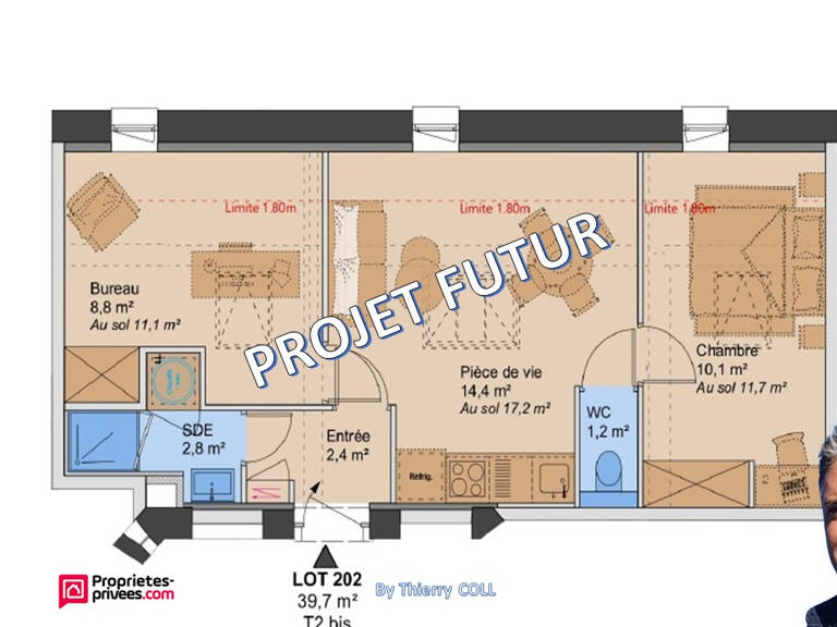 Lyon 3 Élégant T2 bis de 39,7 m²  Un bien aux multiples possibilités — photo 1