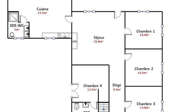 MAISON LANDAISE DE PLAIN-PIED SUR UN TERRAIN ARBORÉ DE 2 Ha 72 — photo 3