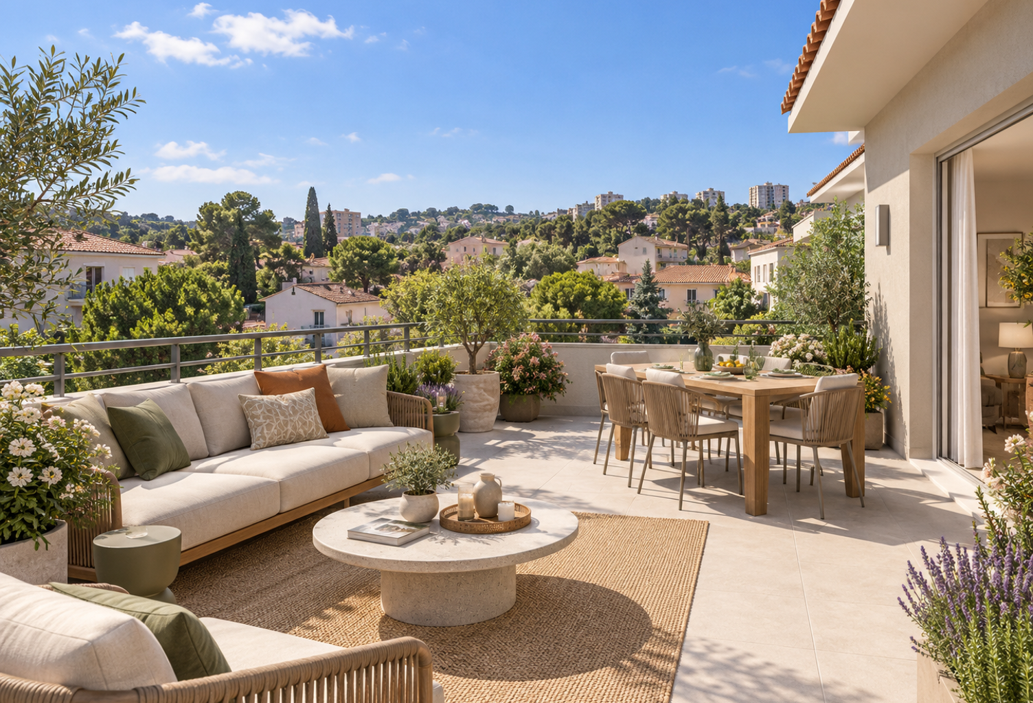 -- MARSEILLE 13ÈME - MAGNIFIQUE T5 AVEC TERRASSE AU DERNIÈRE ÉTAGE - DERNIÈRE OPPORTUNITÉE — photo 1