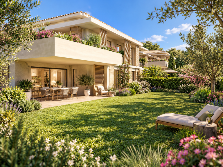- T2 AVEC GRAND JARDIN LIVREE - CENTRE D'AIX A PIED — photo 1