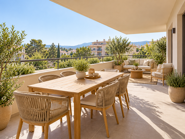 TOULON – BEAU 4 PIÈCES AVEC 3 CHAMBRES ET TERRASSE — photo du bien