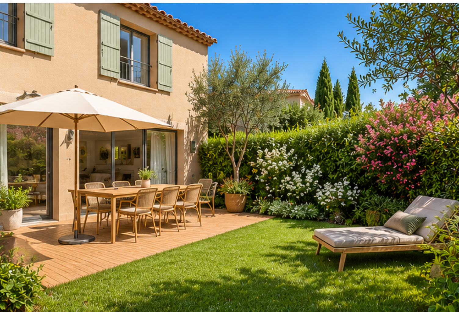 LORGUES – MAISON FAMILIALE AVEC TERRASSE, JARDIN ET GARAGE — photo 1