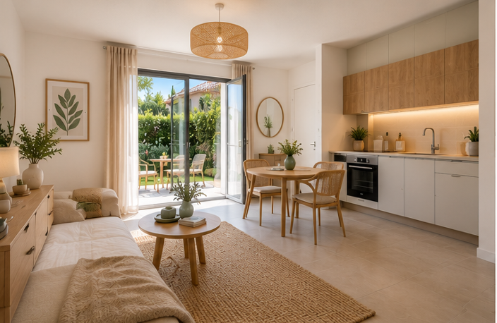 LA SEYNE-SUR-MER – STUDIO NEUF EN REZ-DE-JARDIN AVEC TERRASSE — photo 2