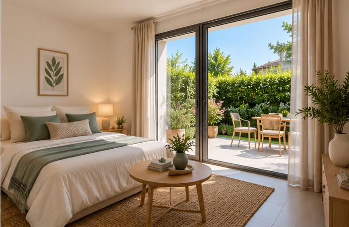 LA SEYNE-SUR-MER – STUDIO NEUF EN REZ-DE-JARDIN AVEC TERRASSE — photo 3