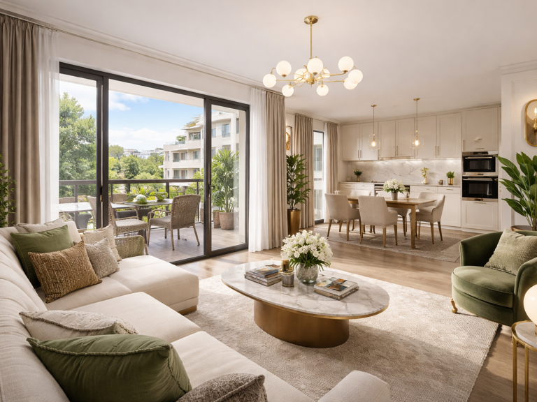 LOGNES – QUARTIER DU MANDINET – 3 PIÈCES TRAVERSANT AVEC TERRASSE – AUCUN VIS-À-VIS - LIVRAISON 2028 — photo 1