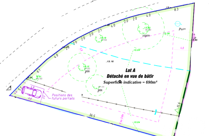 Vente Terrain à bâtir 690 m&sup2; — photo 2