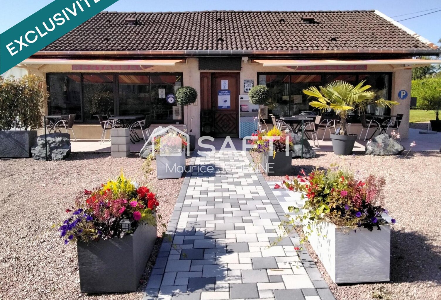 Fonds de commerce restaurant pizzéria avec sa belle terrasse sur axe passant proche du centre ville — photo 1