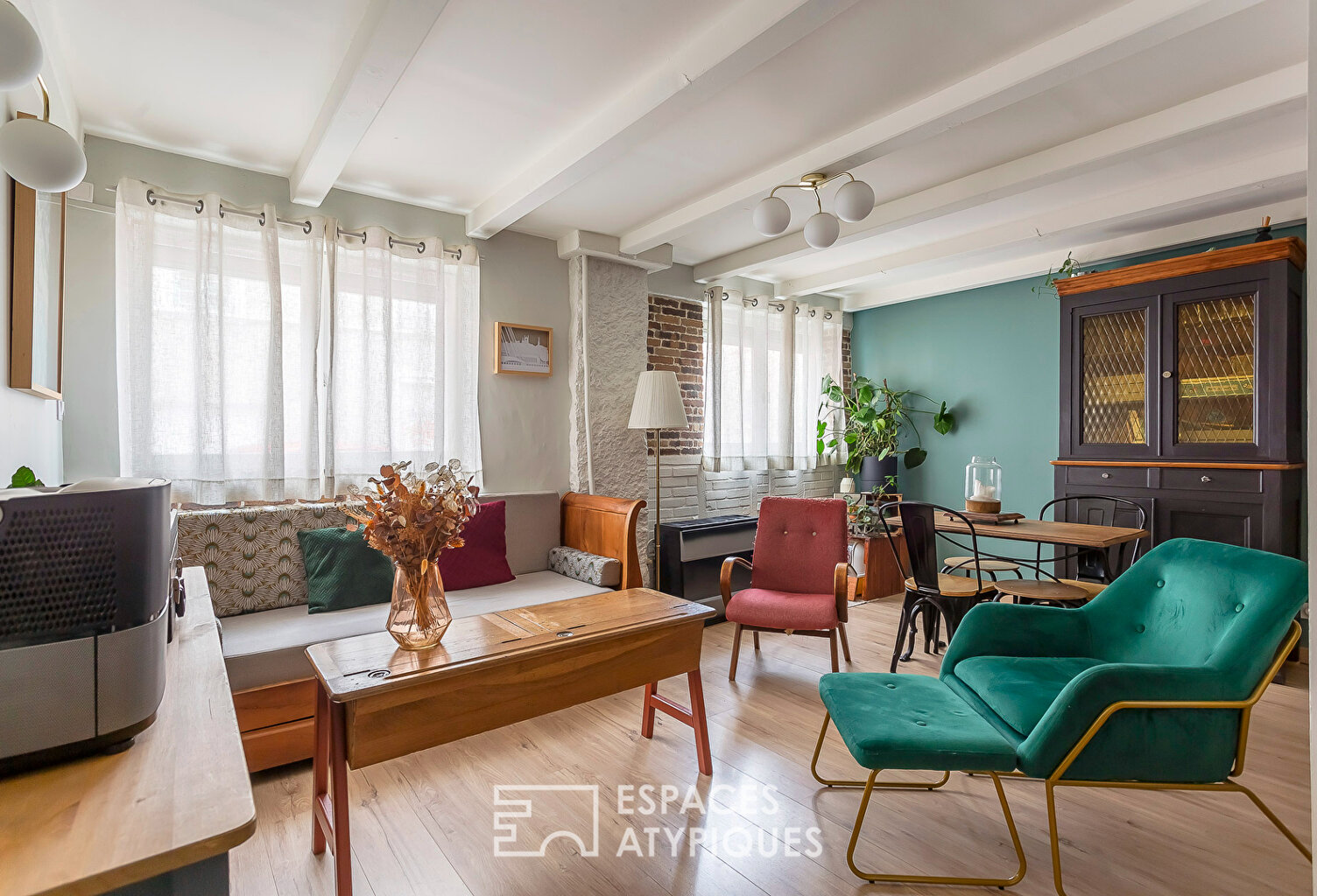 Duplex cosy et pierres apparentes au coeur de Saint-Louis — photo 1