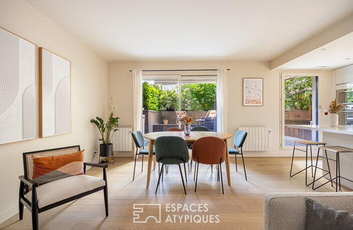Rez-de-jardin rénové dans une résidence avec piscine et tennis — photo 5