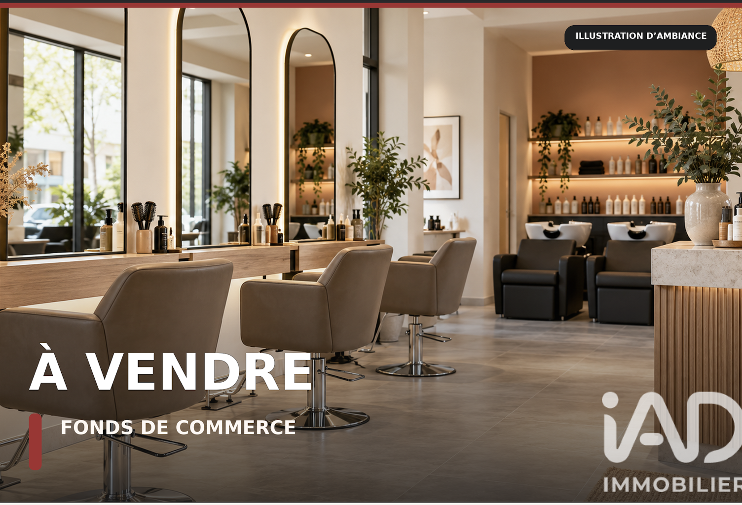Vente Esthétique, Coiffure 44 m&sup2; — photo 1