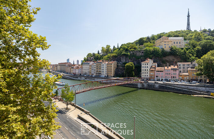 Appartement à l'élégance architecturale suspendue sur la Saône — photo 3
