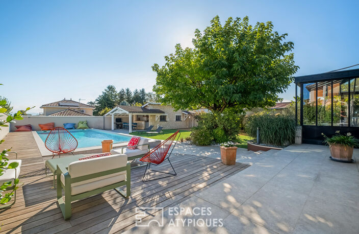 Maison de caractère avec piscine et verrière — photo 2