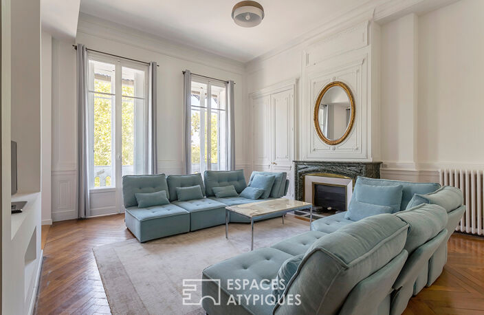 Appartement bourgeois meublé avec vue Rhône — photo 2