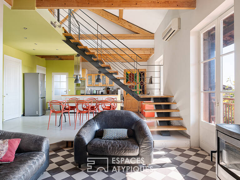 Maison de caractère à l'esprit loft, un lieu de vie singulier et inspirant — photo 1