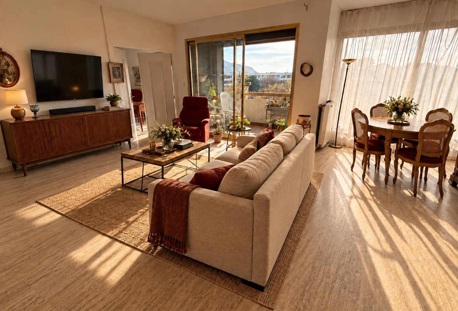 T3 + vue dégagée  8ième-9ième, balcon + parking — photo 1