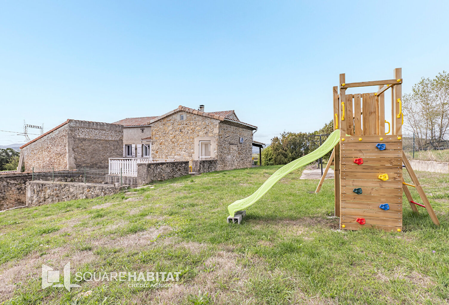 Hauteurs de Sarras !!! Maison en pierre de 105m²  hab. avec sous-sol complet et terrain de 2100m² attenant — photo 1